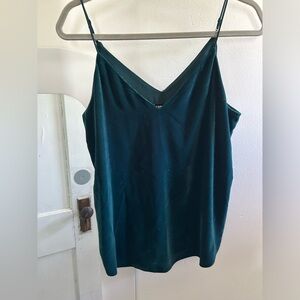 Express Green Velvet Tank